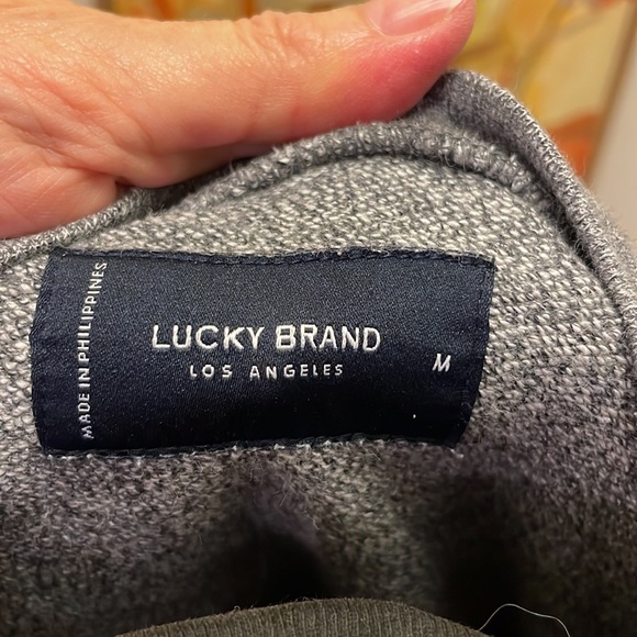 Lucky brand grey sweatshirt M - Picture 2 of 4